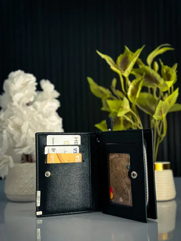 BaleBaily Premium Men's Leather Wallet with Card Slots & Zipper Pocket
